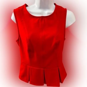 Kimichi blue sleeveless peplum Fashion top Size Medium. So Flattering